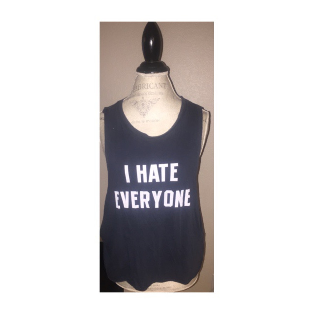 “I Hate Everyone” Brandy Melville Tank Top